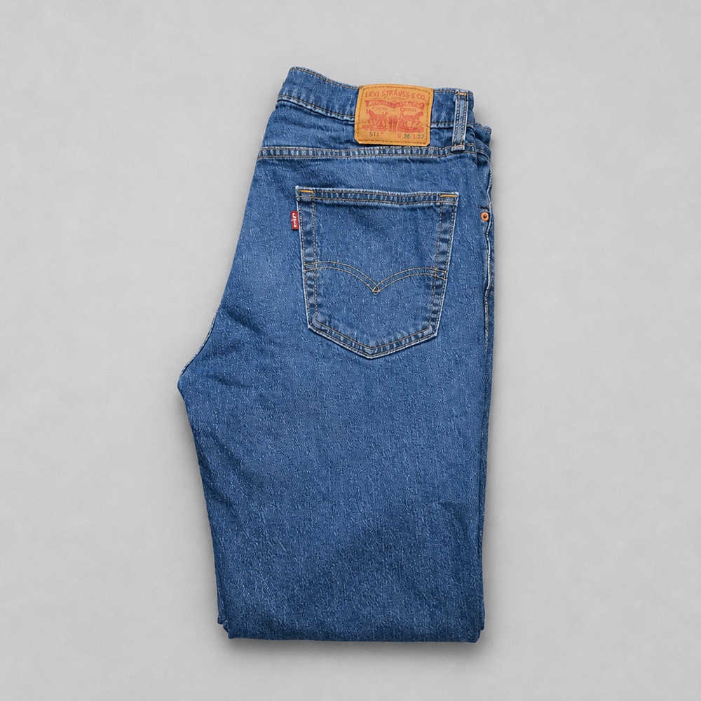 Levi's 511 Jeans Mens 36x32 Blue Slim Fit Straight Leg Denim Pants